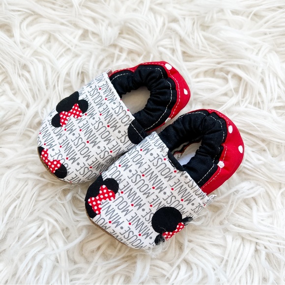 TBMS Other - TBMS Boutique | Soft Sole Minnie Mouse Baby Shoes